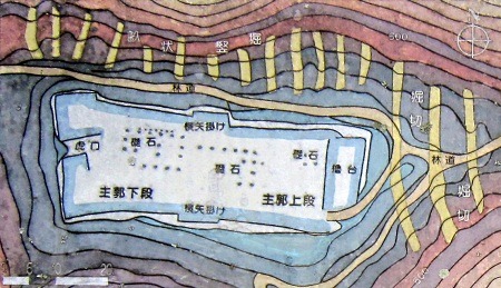 松尾城縄張図