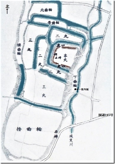中山城縄張図