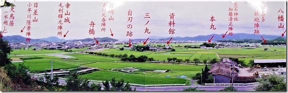 高松城攻め陣地絵図